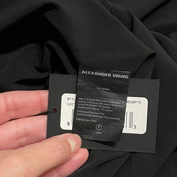 NEW ALEXANDER WANG Studded Accent
Elegant Black Skirt Ball Chain Embellished Hem - Picture 10 of 10